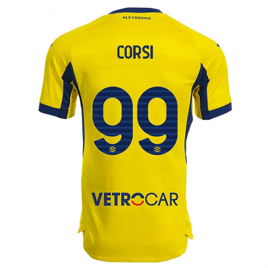 נשים כדורגל שרה קורסי #99 צהוב נייבי הרחק ג'רזי 2025/26