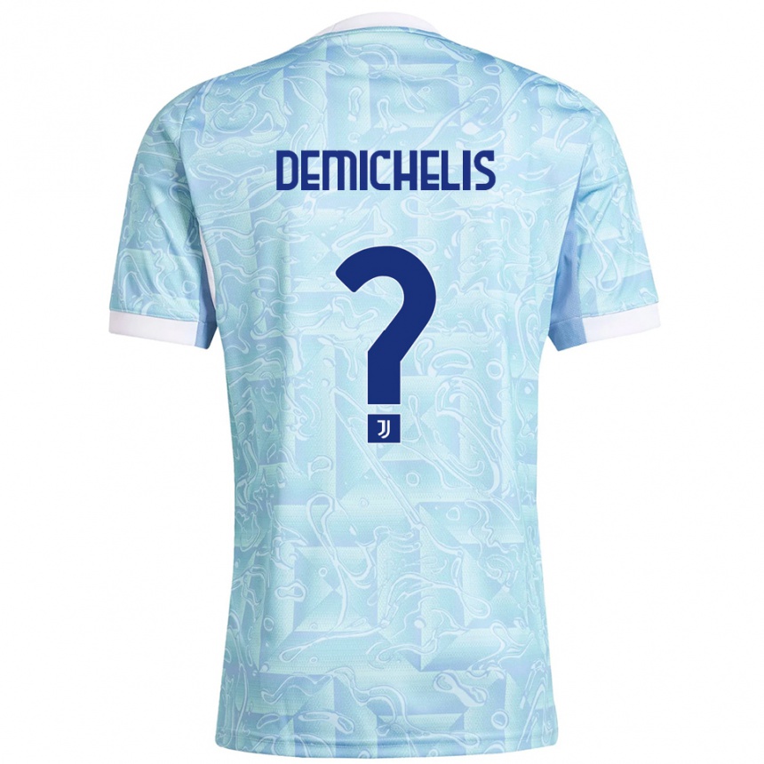 נשים כדורגל Emanuele Demichelis #0 תכלת צהוב הרחק ג'רזי 2025/26