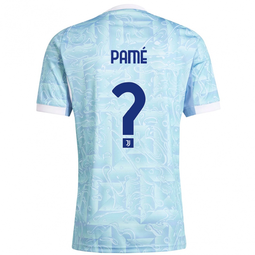 נשים כדורגל Mamadou Pamé #0 תכלת צהוב הרחק ג'רזי 2025/26