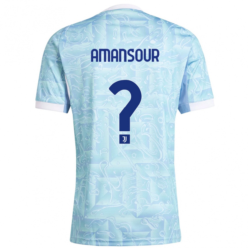 נשים כדורגל Adam Amansour #0 תכלת צהוב הרחק ג'רזי 2025/26