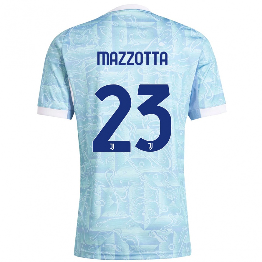 נשים כדורגל Raphael Mazzotta #23 תכלת צהוב הרחק ג'רזי 2025/26