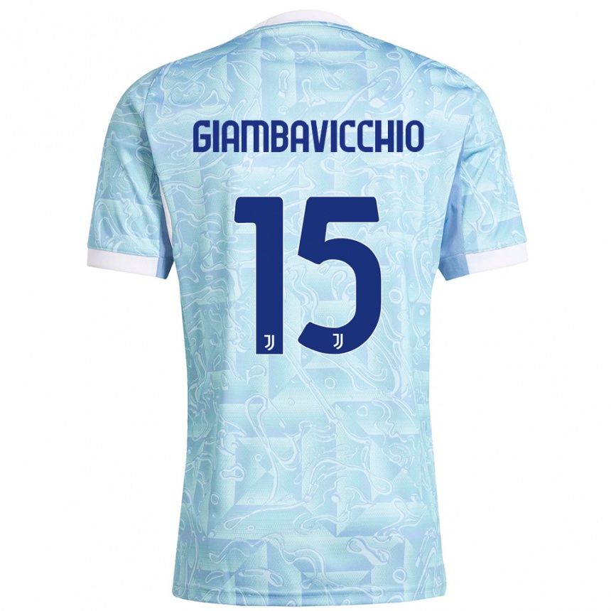 נשים כדורגל Franco Giambavicchio #15 תכלת צהוב הרחק ג'רזי 2025/26
