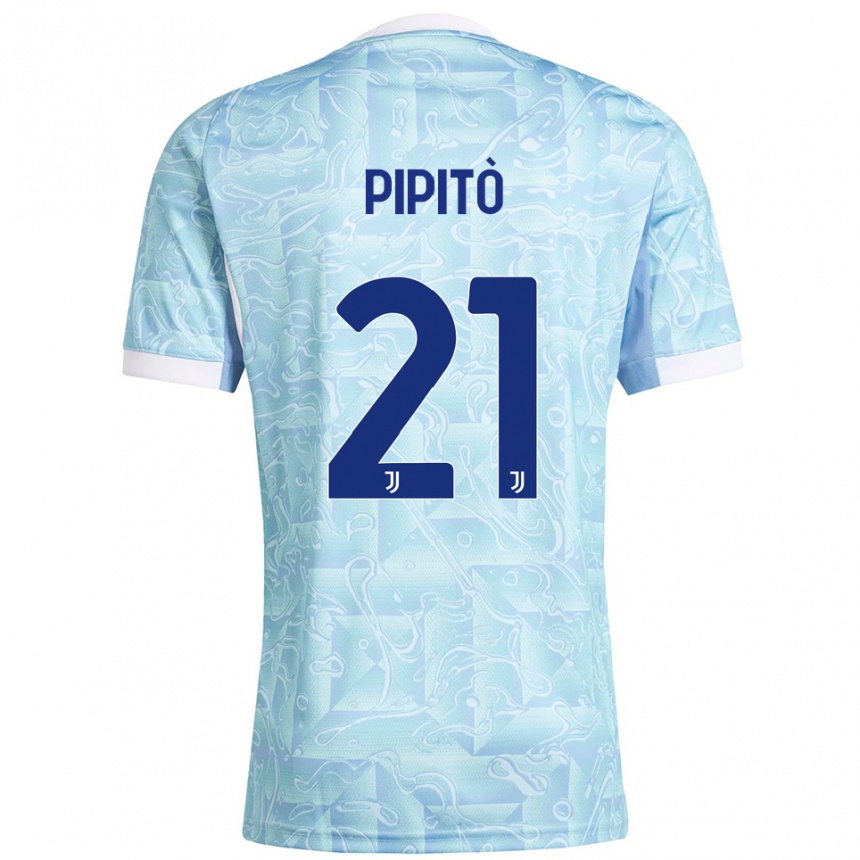 נשים כדורגל Giuseppe Pipitò #21 תכלת צהוב הרחק ג'רזי 2025/26