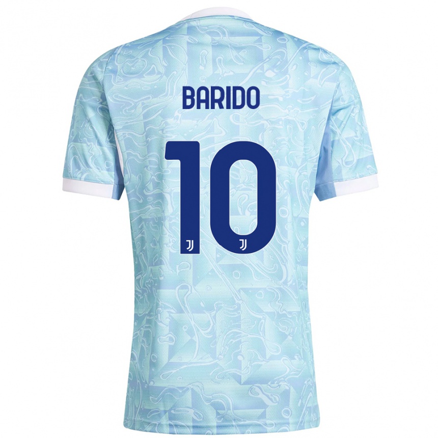 נשים כדורגל Francisco Barido #10 תכלת צהוב הרחק ג'רזי 2025/26
