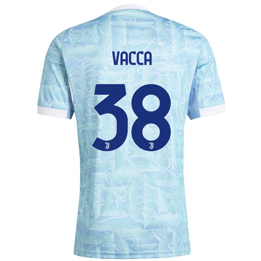 נשים כדורגל אלסיו ואקה #38 תכלת צהוב הרחק ג'רזי 2025/26