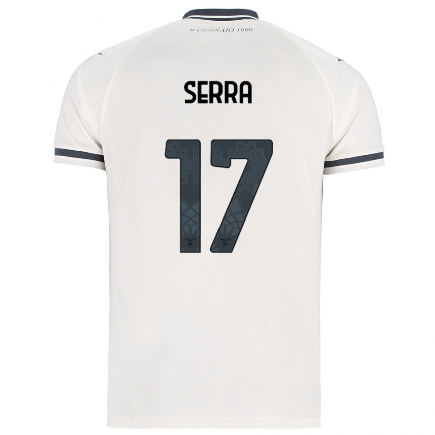 נשים כדורגל פדריקו סרה #17 לבן נייבי הרחק ג'רזי 2025/26