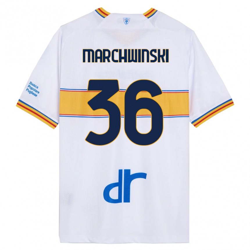 נשים כדורגל פיליפ מרשווינסקי #36 לבן צהוב הרחק ג'רזי 2025/26