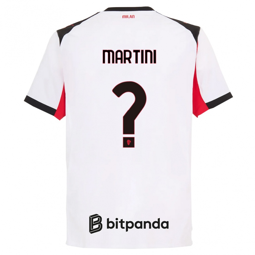 נשים כדורגל Thomas Martini #0 לבן שחור הרחק ג'רזי 2025/26