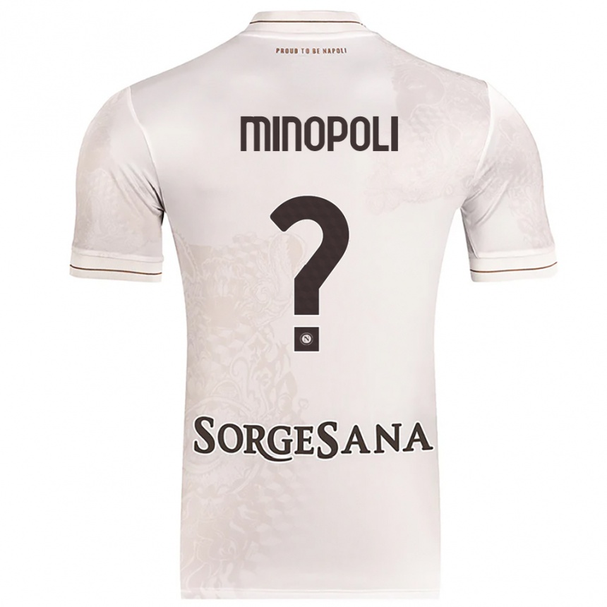 נשים כדורגל Francesco Minopoli #0 שמפניה חום הרחק ג'רזי 2025/26