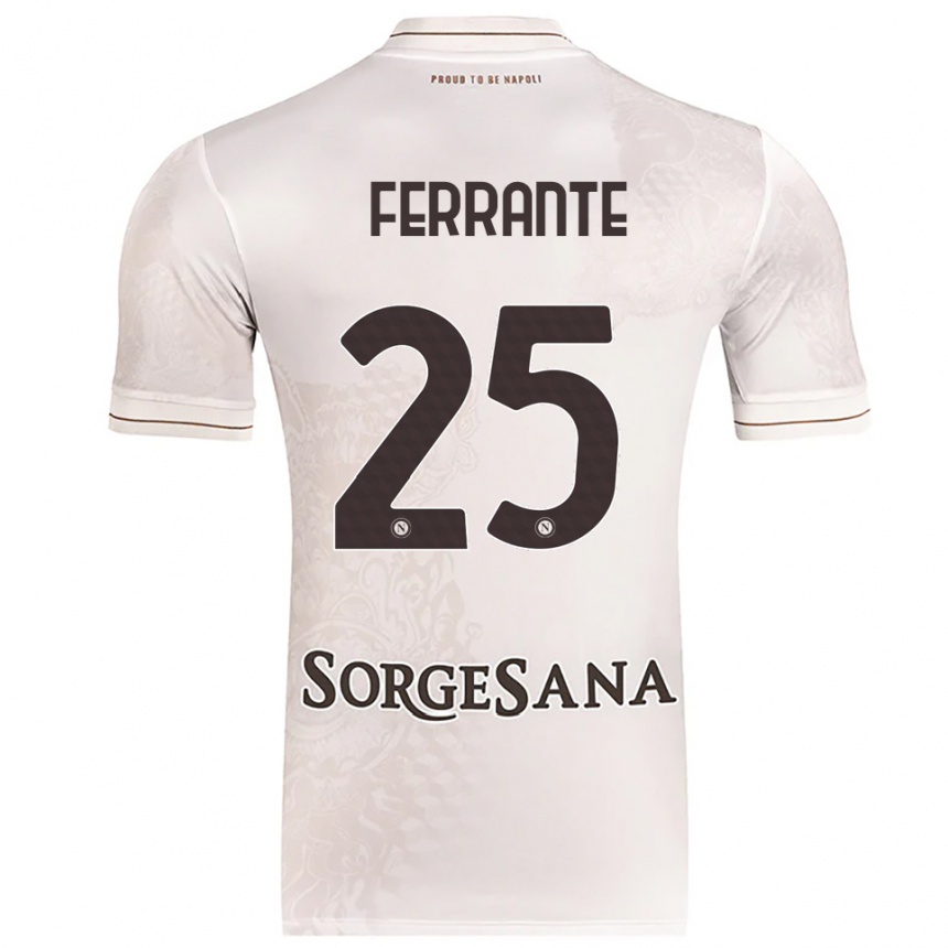 נשים כדורגל Mathias Ferrante #25 שמפניה חום הרחק ג'רזי 2025/26
