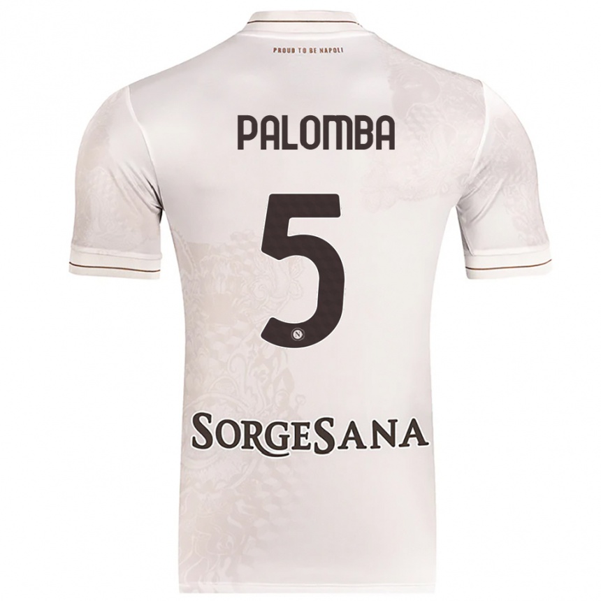 נשים כדורגל Fabio Palomba #5 שמפניה חום הרחק ג'רזי 2025/26