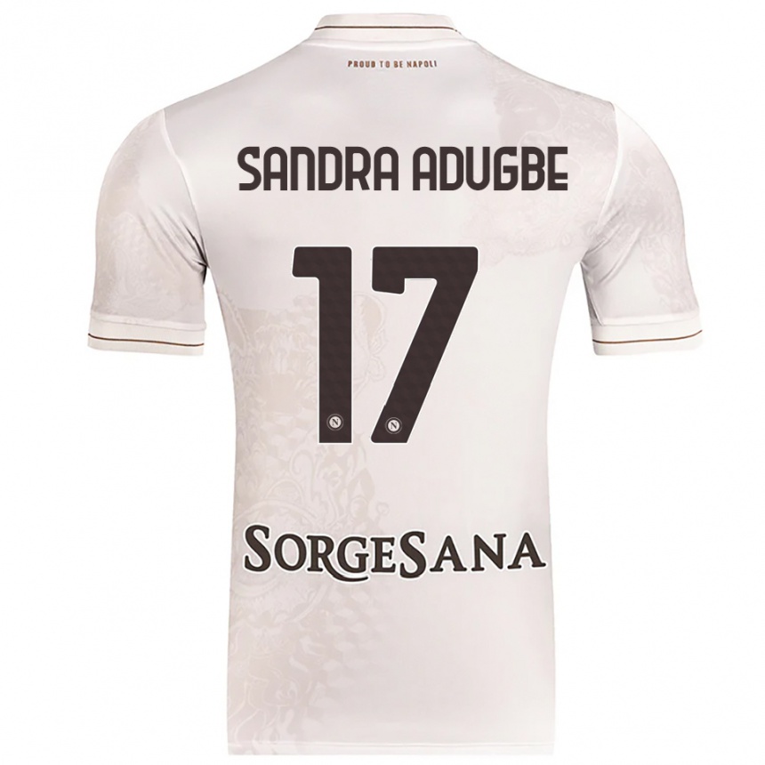 נשים כדורגל Olamide Sandra Adugbe #17 שמפניה חום הרחק ג'רזי 2025/26