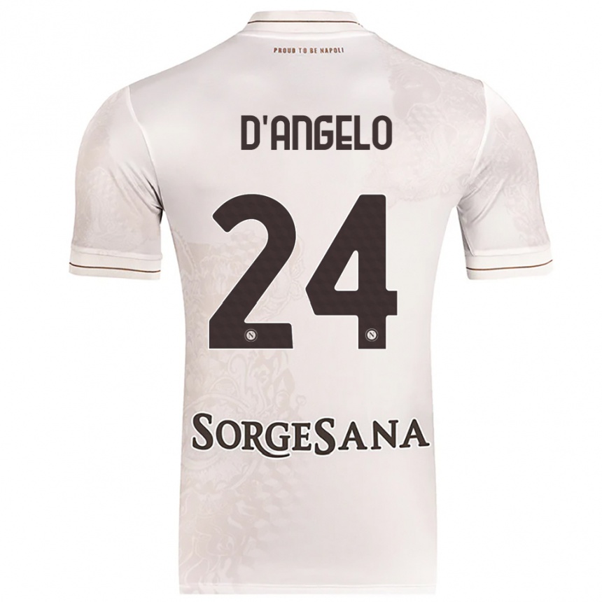 נשים כדורגל Alessia D'angelo #24 שמפניה חום הרחק ג'רזי 2025/26