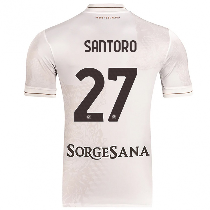 נשים כדורגל Erika Santoro #27 שמפניה חום הרחק ג'רזי 2025/26