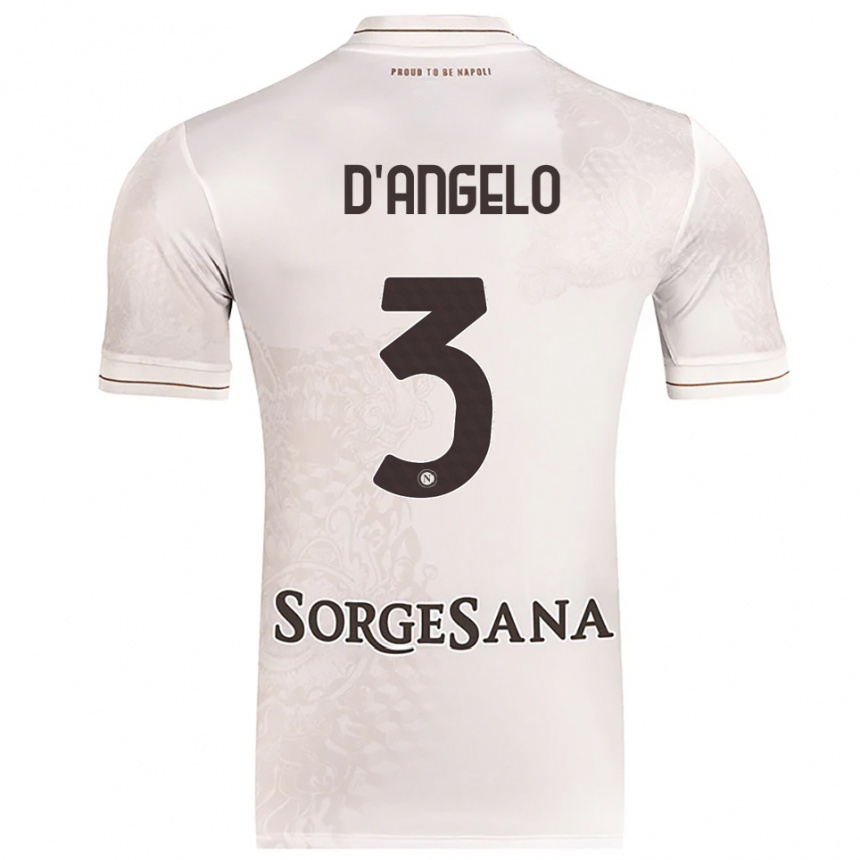 נשים כדורגל Giuseppe D'angelo #3 שמפניה חום הרחק ג'רזי 2025/26