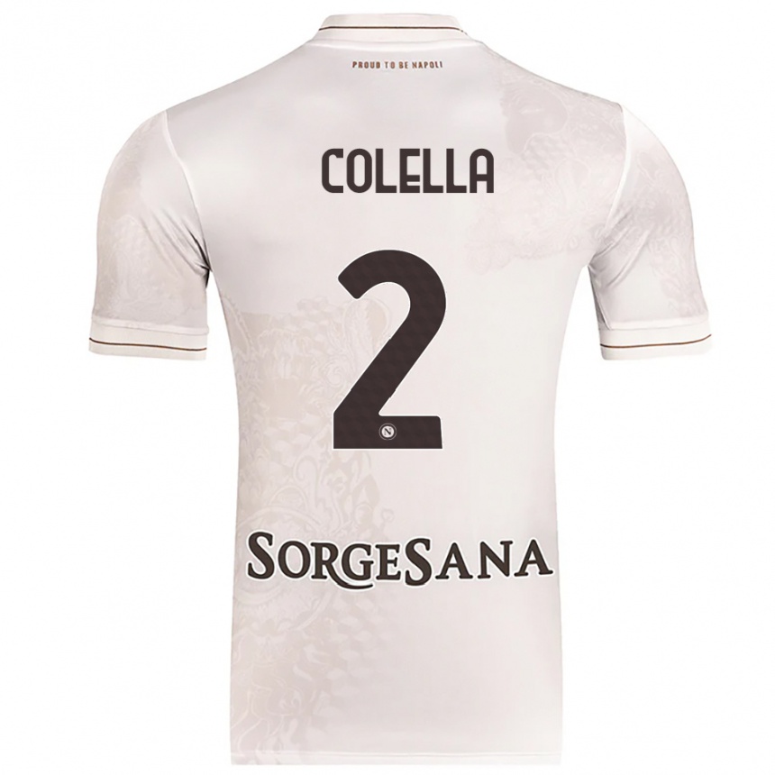 נשים כדורגל Raffaele Colella #2 שמפניה חום הרחק ג'רזי 2025/26