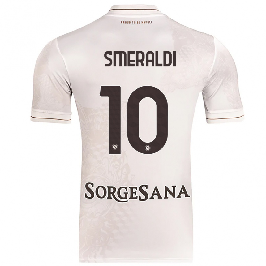 נשים כדורגל Andrea Smeraldi #10 שמפניה חום הרחק ג'רזי 2025/26