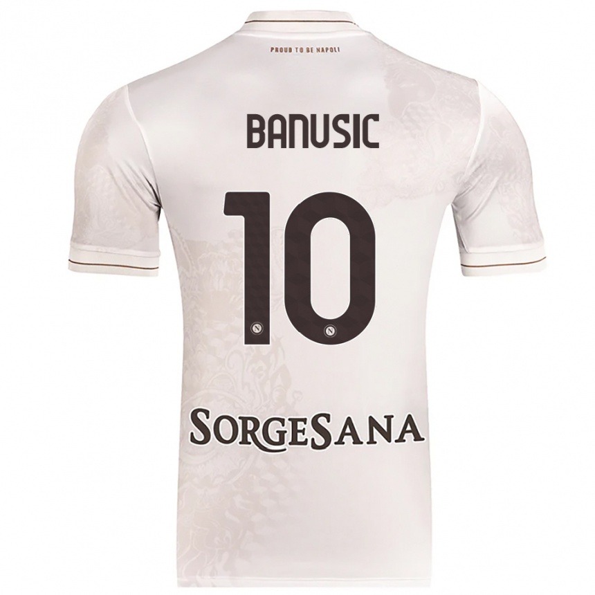 נשים כדורגל Marija Banušić #10 שמפניה חום הרחק ג'רזי 2025/26