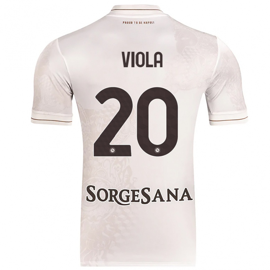 נשים כדורגל Nicola Viola #20 שמפניה חום הרחק ג'רזי 2025/26