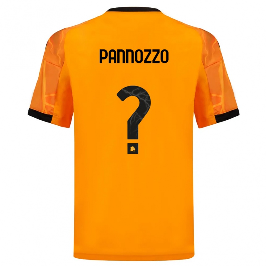 נשים כדורגל Nicolò Pannozzo #0 כתום שחור הרחק ג'רזי 2025/26