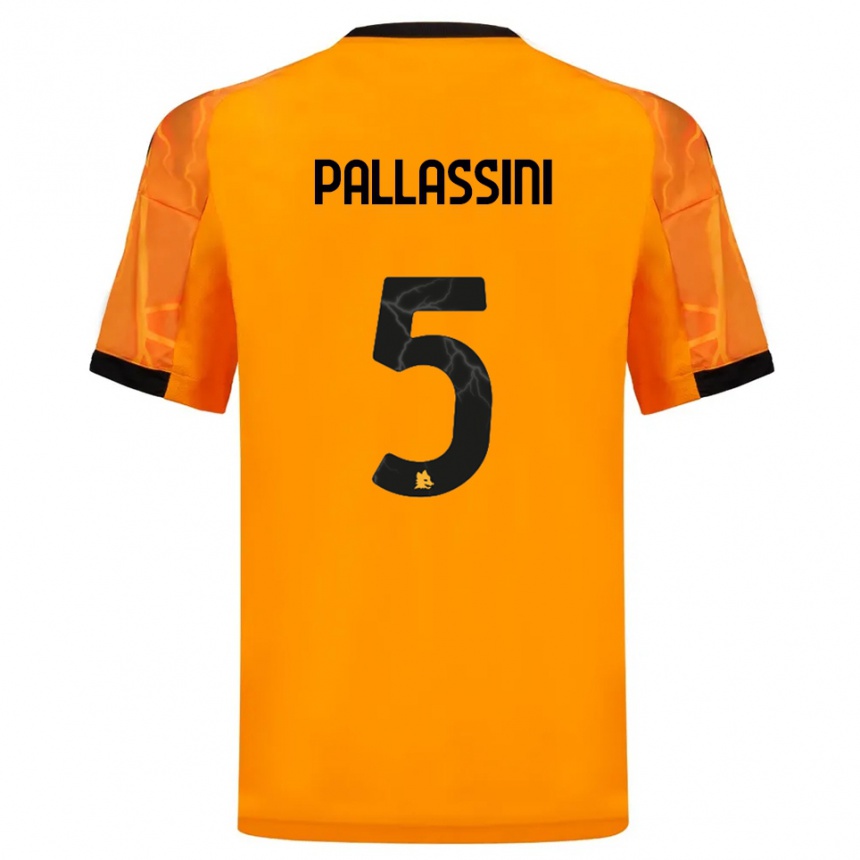 נשים כדורגל Luca Pallassini #5 כתום שחור הרחק ג'רזי 2025/26