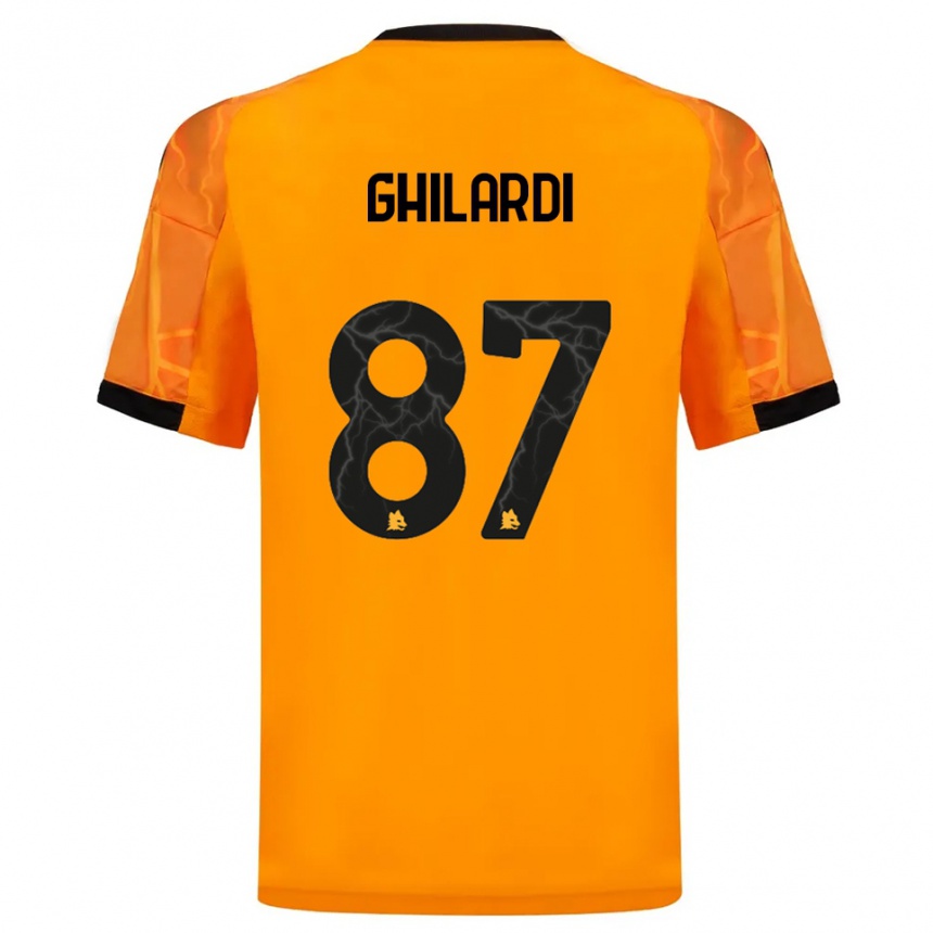 נשים כדורגל דניאלה גילרדי #87 כתום שחור הרחק ג'רזי 2025/26