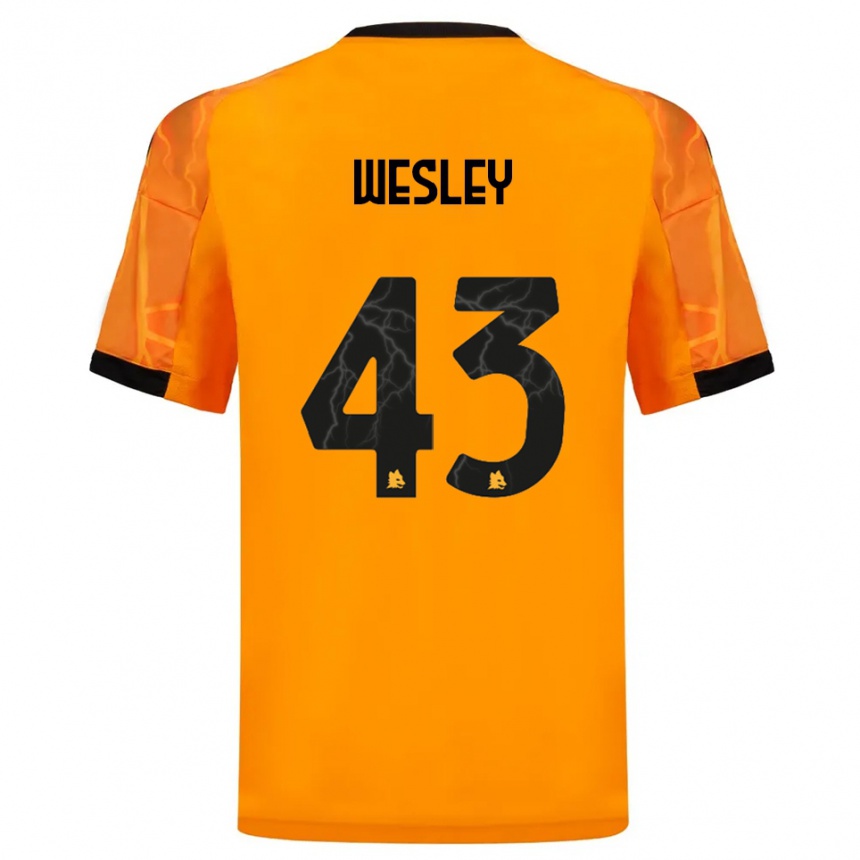 נשים כדורגל Wesley #43 כתום שחור הרחק ג'רזי 2025/26