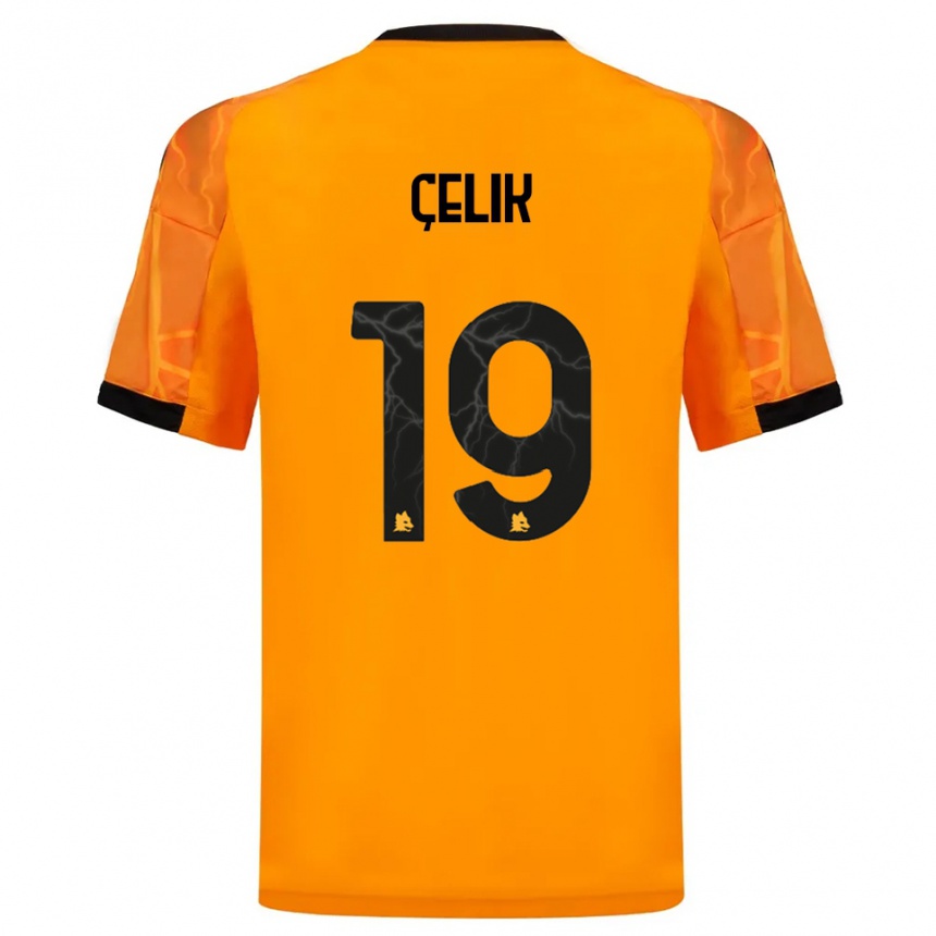 נשים כדורגל זקי צ'ליק #19 כתום שחור הרחק ג'רזי 2025/26