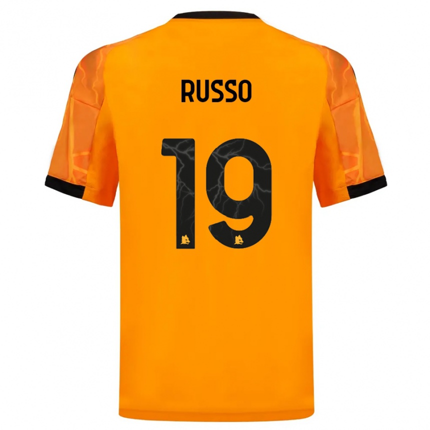 נשים כדורגל Filippo Russo #19 כתום שחור הרחק ג'רזי 2025/26