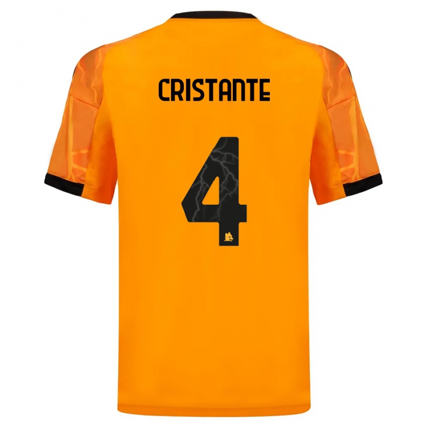 נשים כדורגל בריאן כריסטנטה #4 כתום שחור הרחק ג'רזי 2025/26