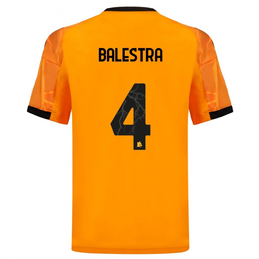 נשים כדורגל כריסטיאן בלסטרה #4 כתום שחור הרחק ג'רזי 2025/26