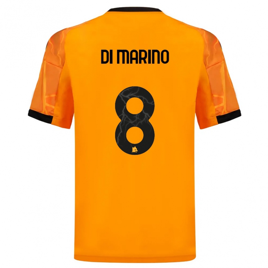 נשים כדורגל Baldo Di Marino #8 כתום שחור הרחק ג'רזי 2025/26