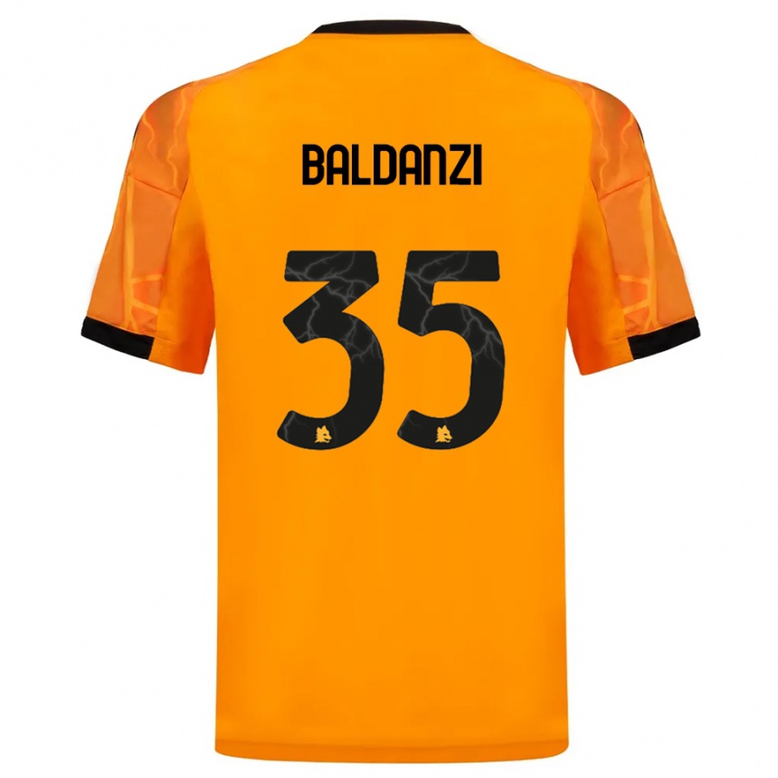 נשים כדורגל תומאזו בלדנצי #35 כתום שחור הרחק ג'רזי 2025/26