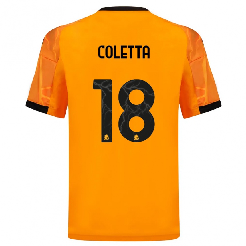 נשים כדורגל פדריקו קולטה #18 כתום שחור הרחק ג'רזי 2025/26