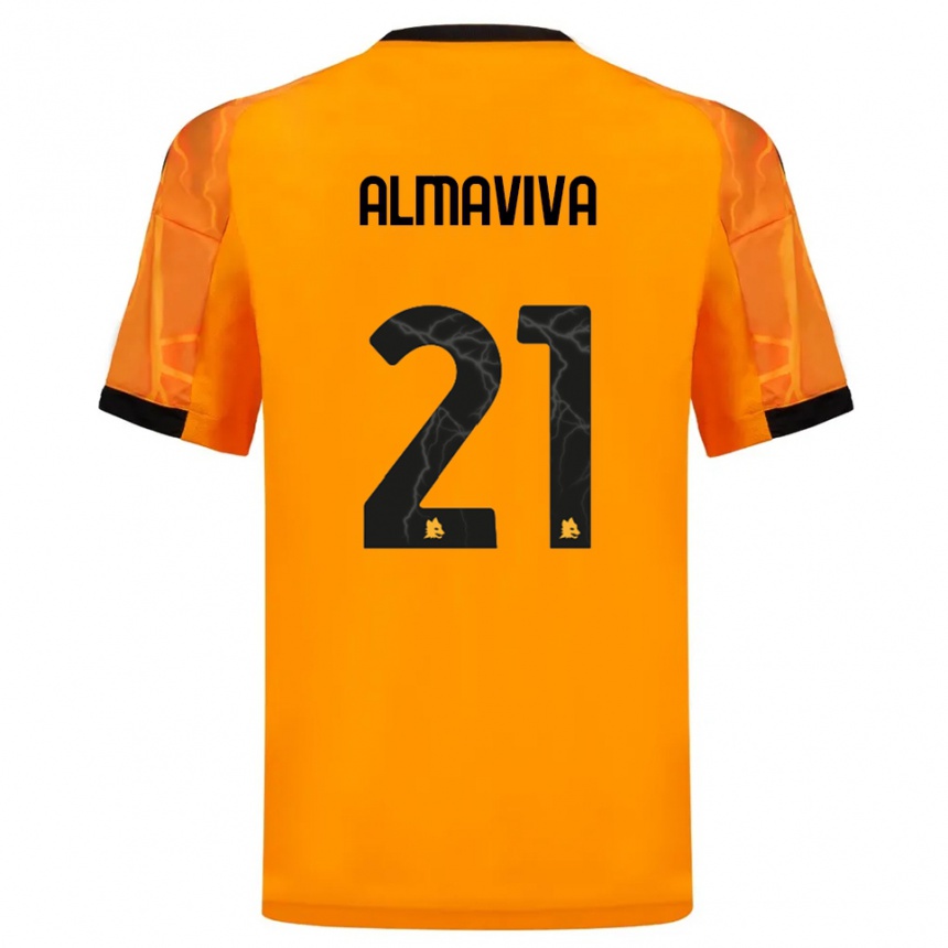 נשים כדורגל מתיה אלמאביבה #21 כתום שחור הרחק ג'רזי 2025/26