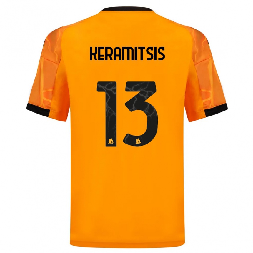 נשים כדורגל דימיטריוס קרמיציס #13 כתום שחור הרחק ג'רזי 2025/26