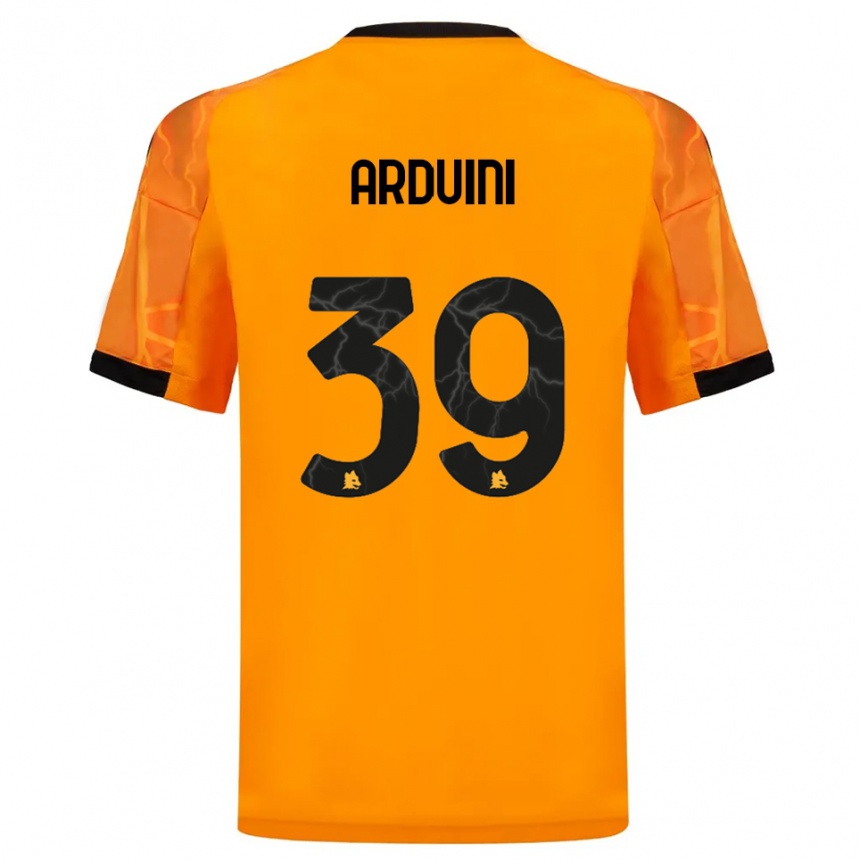 נשים כדורגל Giacomo Arduini #39 כתום שחור הרחק ג'רזי 2025/26