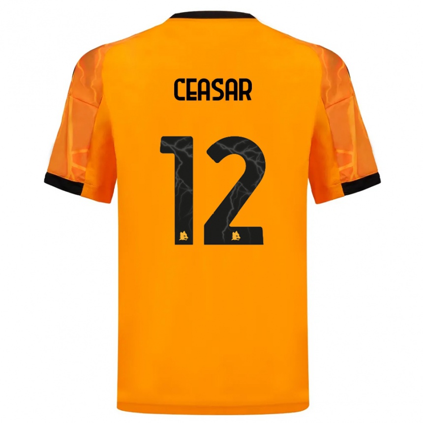 נשים כדורגל קמליה סיזר #12 כתום שחור הרחק ג'רזי 2025/26