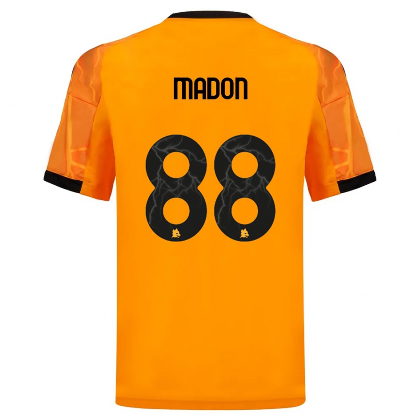 נשים כדורגל מאיה מדון #88 כתום שחור הרחק ג'רזי 2025/26