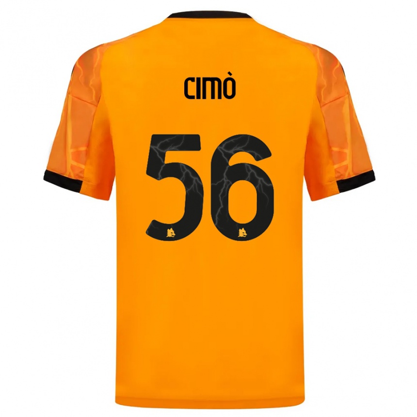 נשים כדורגל Giada Cimò #56 כתום שחור הרחק ג'רזי 2025/26