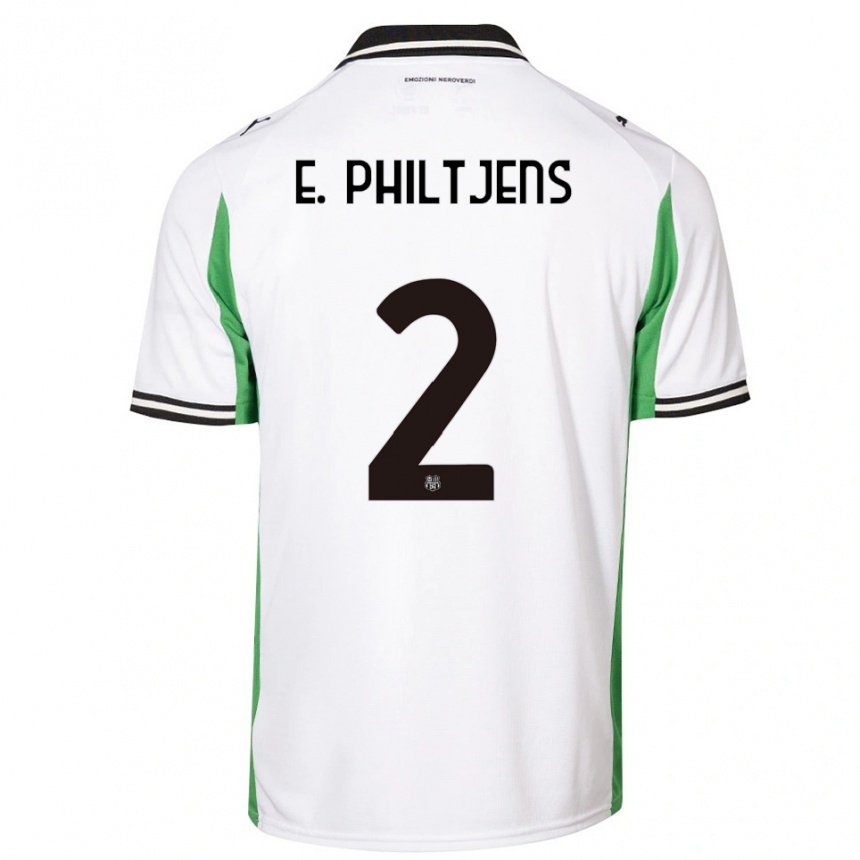 נשים כדורגל דאווינה פילטיינס #2 לבן ירוק שחור הרחק ג'רזי 2025/26