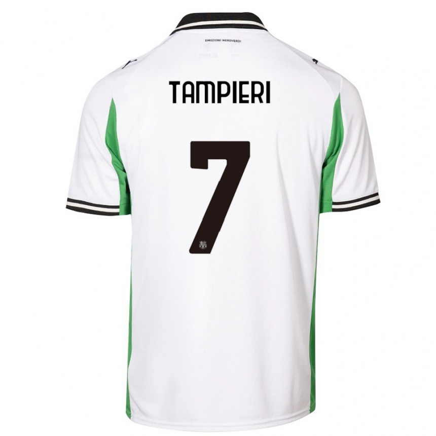 נשים כדורגל דייגו טמפיירי #7 לבן ירוק שחור הרחק ג'רזי 2025/26