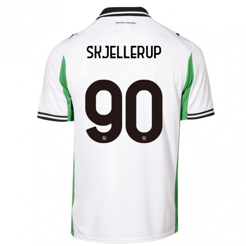 נשים כדורגל לאורס שילרופ #90 לבן ירוק שחור הרחק ג'רזי 2025/26