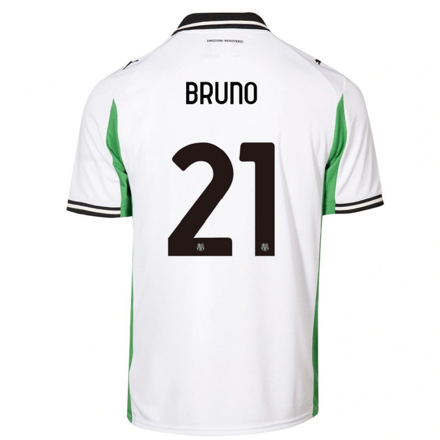 נשים כדורגל Kevin Bruno #21 לבן ירוק שחור הרחק ג'רזי 2025/26