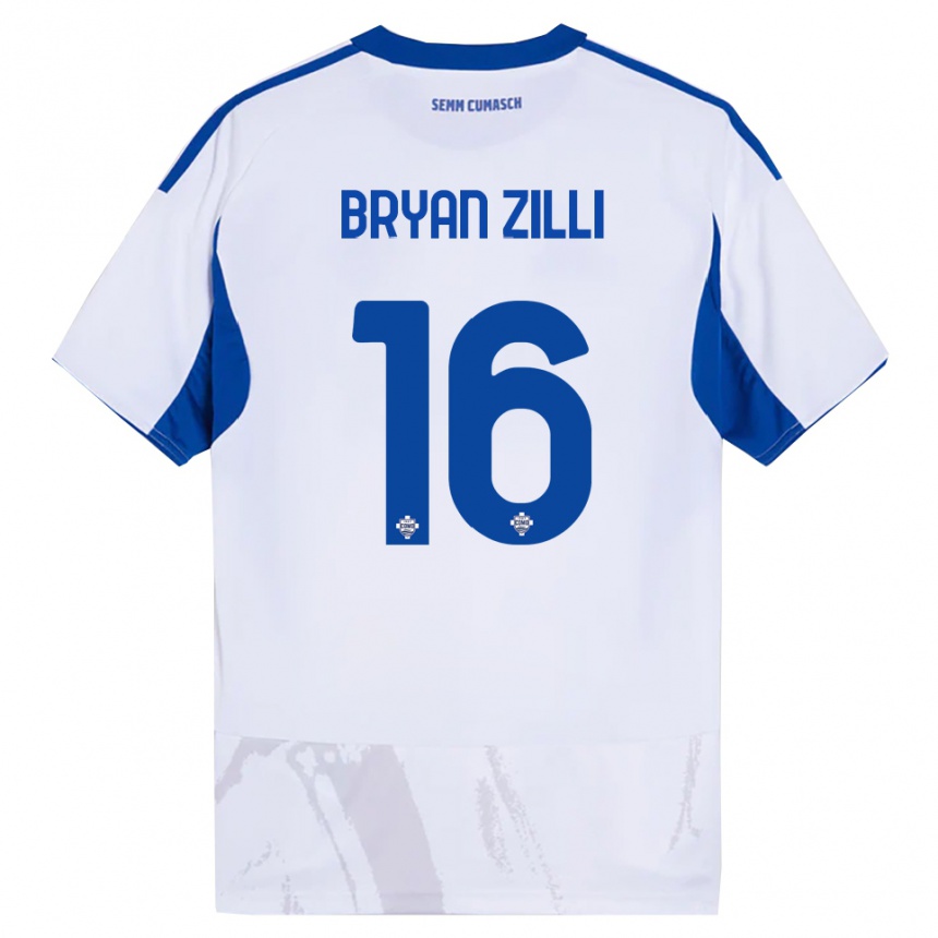 נשים כדורגל Rocco Bryan Zilli #16 לבן כחול הרחק ג'רזי 2025/26