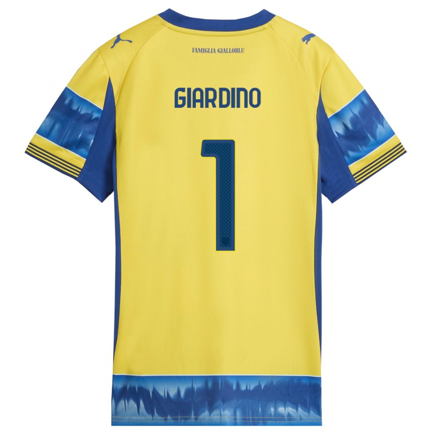 נשים כדורגל Andrea Giardino #1 צהוב כחול הרחק ג'רזי 2025/26