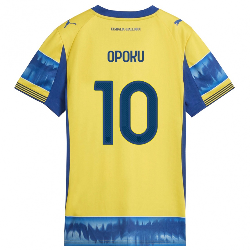 נשים כדורגל Mama Opoku #10 צהוב כחול הרחק ג'רזי 2025/26
