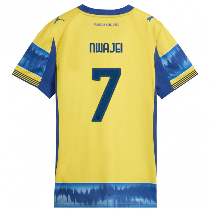 נשים כדורגל מלווין איפייאני נוואג׳י #7 צהוב כחול הרחק ג'רזי 2025/26