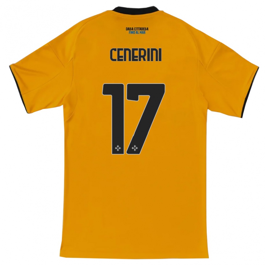 נשים כדורגל Marco Cenerini #17 כתום כחול הרחק ג'רזי 2025/26