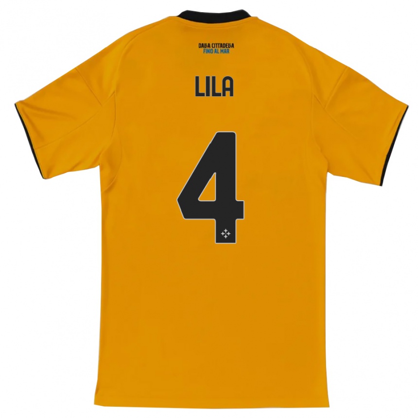 נשים כדורגל Fabjan Lila #4 כתום כחול הרחק ג'רזי 2025/26